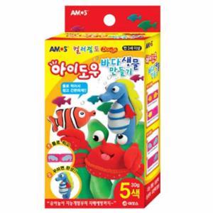 점토 바다생물 만들기 컬러지점토 만들기아이도우