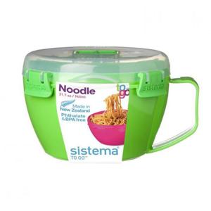 라면기전자레인지용기 뉴질랜드 시스테마 투고 누들볼 전자레인지용기 940ml (그린)