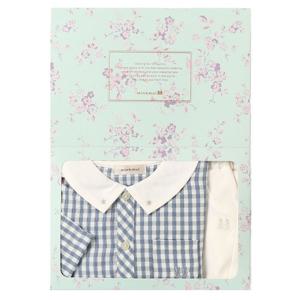 [밍크뮤]BL 체크우븐셔츠상하복 3611361002 36113-610-02 출산백일돌선물