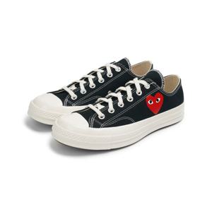 꼼데가르송 컨버스 척테일러 스몰 레드 하트 로우탑 블랙 AZK128001-BK