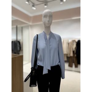 [숲]타이끈 V넥 긴팔블라우스  SCRLS903