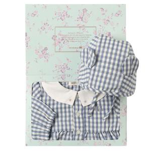 [밍크뮤]BL 체크우븐SET바디슈트 3611360402 36113-604-02 출산백일돌선물