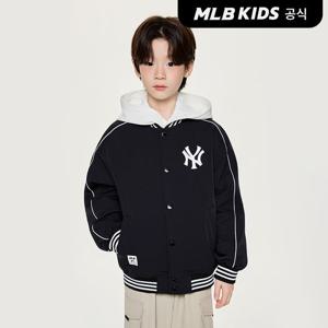 [MLB키즈 공식]26SS 스포티브 컬시브 나일론 패딩 점퍼 NY (Black) 7AJPB0261-50BKS