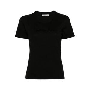 몽클레어 비디드 로고 티셔츠 8C0001589AIJ999 Black