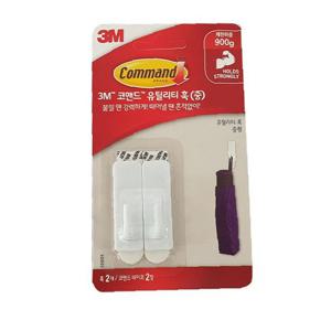 제한하중 중 유틸리티 2개입 훅 900g 3M 코맨드