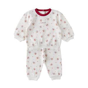 [밍크뮤] (IV)레드쁘띠플라워와플상하복 (36113-610-05) 3611361005