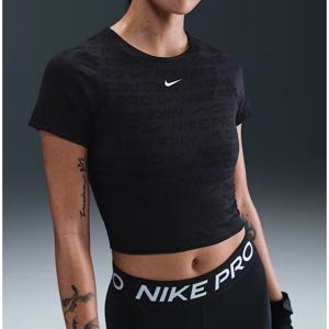 나이키 여성 드라이 핏 반팔 크롭 자카드 탑 B5 HJ2286 010