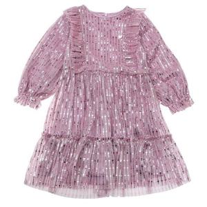 [프렌치캣(백)]연보라 스팽글 원피스 Q51DKO160