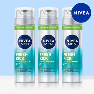 니베아 맨 프레시 킥 쉐이빙폼 200ml 3개