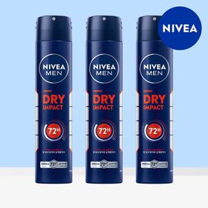 니베아 맨 데오드란트 스프레이 드라이 임팩트 200ml 3개