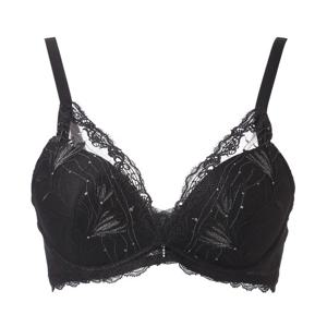 [비비안(언더웨어)]꾸띄루 컬러체인지 패치자수 노와이어브라 BR979ABK