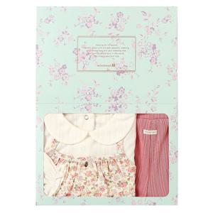 [밍크뮤]PK 로맨틱플라워베스트SET상하복 3611361102 36113-611-02 출산백일돌선물