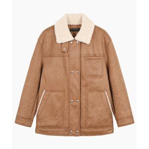 [시슬리]더블 페이크 레더 무스탕(SALE33561)