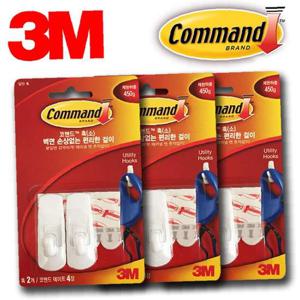 3M 벽걸이 후크행거 소형 6P옷걸이 벽면걸이 벽고리 코맨드 쓰리엠