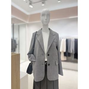 [숲]잔체크 투버튼 긴팔자켓  SC3JK3A2