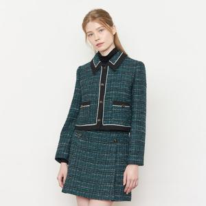 [케네스 레이디]앨리보 라인 배색 트위드 자켓 (EWJKOK40)