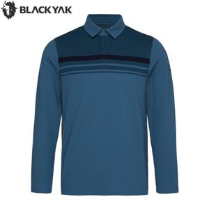 [블랙야크] 블랙야크 남성 봄 등산 아웃도어 긴팔티셔츠 스트라이프 카라 긴팔티1 1BYKTSV002TE 3BYKTSV002