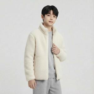 행텐틴즈 동백01 퍼 플리스 집업_화이트 14560-010-204-08-021