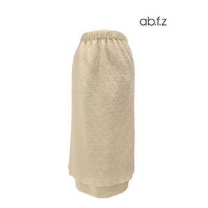 [에이비에프지]옆 트임 포인트 밴딩 레이스 롱 스커트 APA1HS40C