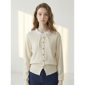 [포커스]레이스배색 니트가디건 FS6A3KT3015