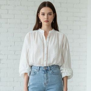 [리블리크]르망 레이스 도트 블라우스_RF1BL028