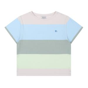 [빈]스카이 블루 덴깡 스트라이프 티셔츠BZ31TS01SB