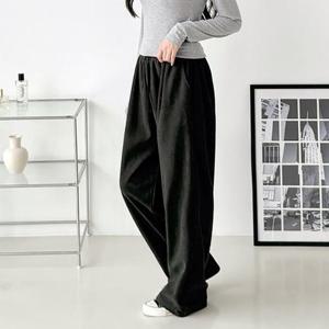 여성 무지 골덴 밴딩 와이드팬츠 SD-251005