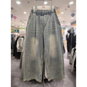 소이주니어 세이브존01 원턱백폴딩 빅와이드블루진 팬츠 26s0256