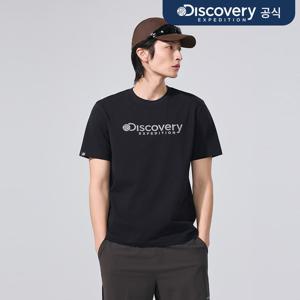 [디스커버리] 남성 프레시벤트 로건 반팔티셔츠 (BLACK) DMRS71063-BKS