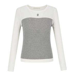 [비지트인뉴욕]스트라이프 스퀘어넥 니트 VC2LK71