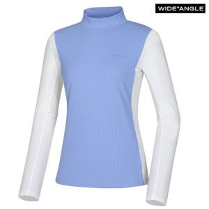 [와이드앵글]TO 버티컬 컬러블록 하이넥 티셔츠 WWP24231B8