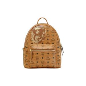 BAPE x MCM 비세토스 스타크 백팩 스몰 꼬냑 0ZXBGM167902M