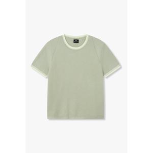 [폴스미스][PS PAUL SMITH] 여성 배색 트림 숏 슬리브 니트(5746128551)
