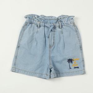 [지프키즈]여아 오비프릴 데님해지 반바지  KO2DPF801