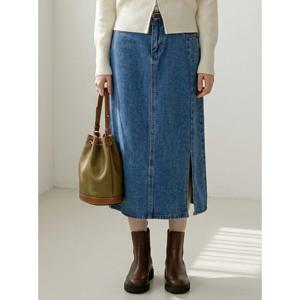 [포커스]사선트임 데님 스커트 FS6A3SK3062