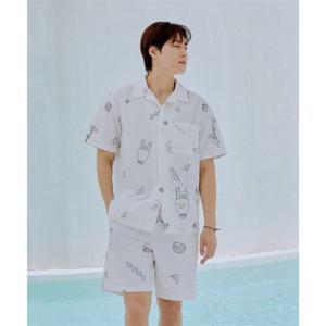 스노우피크 SNOWPEAK APPAREL [ X 헤르시] 그래픽 반바지 (S25MMWSP36) White S25MMWSP36WH 337341