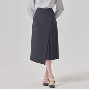 [매긴]언발런스 랩 플리츠 스커트_PBMF6S1SK8100