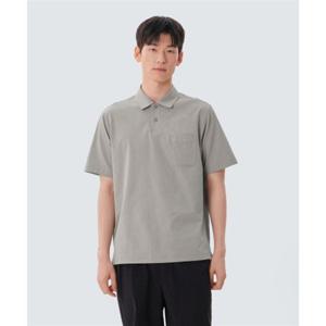 스노우피크 SNOWPEAK APPAREL 클래식 우븐 반팔 폴로 티셔츠 (S25MMTPS16) Fog Gray S25MMTPS16FG 337733