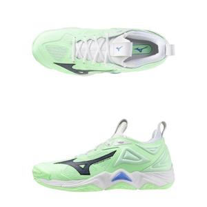 [미즈노(스포츠)]최상급 배구/배드민턴화 웨이브 모멘텀3 인도어화 민트 V1GA231287
