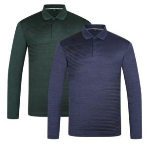 [웨스트우드]남성 부분 스트라이프 카라 티셔츠 WP1MCTP415