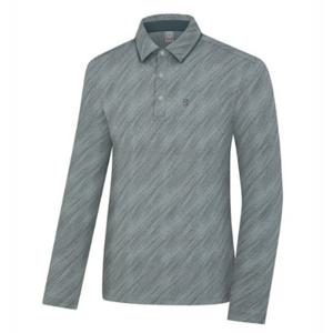 [콜핑]LD08 남자 여름 멜란지 메쉬 냉감 긴팔카라 등산티 KWT4235M