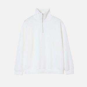 남자 골지 반집업 하이넥 긴팔 니트티 RB-KN-Q002-아이보리