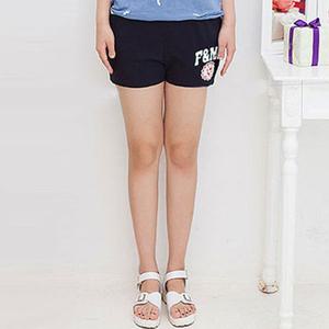 [마미누리]임부복 3부 무지 면 반바지 트레이닝 츄리닝 여름팬츠