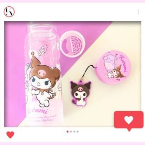 [어린숨]산리오 릴팡 쿠로미 트라이탄 팬던트 보틀 물병 물통 소풍 피크닉 유치원 어린이집