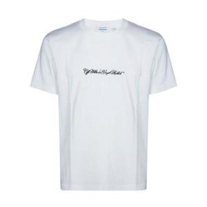 오프화이트 반팔 티셔츠 44MAA027S26J002 100 BIANCO