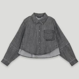 [코데즈컴바인] 돌먼슬리브 데님 크랍셔츠 (CLA-DH502W2) CLADH502W20