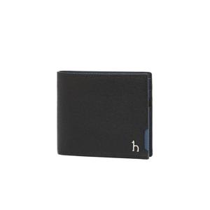 [헤지스] HJWA6E381N3_남성 네이비 퍼피로고 배색 포인트 반지갑