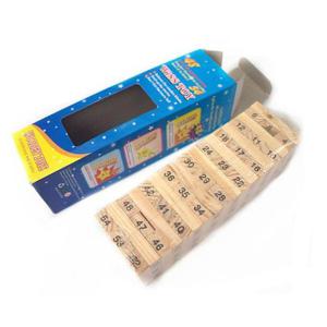 도미노게임 우드 원목 블럭 쌓기 보드 게임 51P DD-11107