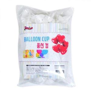 풍선스틱 풍선컵 100입 풍선막대캡 풍선꽂이 (풍선스틱별도)
