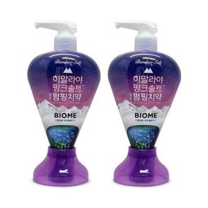 엘지생활건강 히말라야 핑크솔트 담은 펌핑 치약 바이옴 285g 2개 Ss